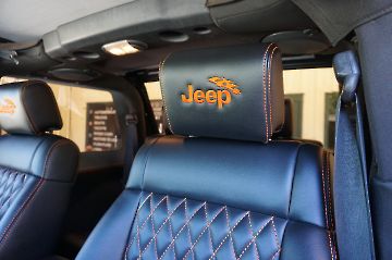 Orange 4X4 Jeep