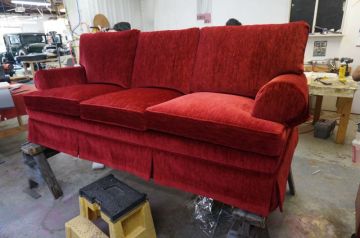 Cherry Chenille Couch_1