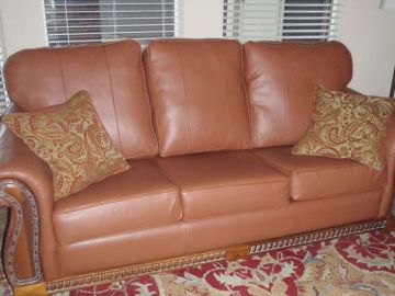 Leather Sofa & Recliner