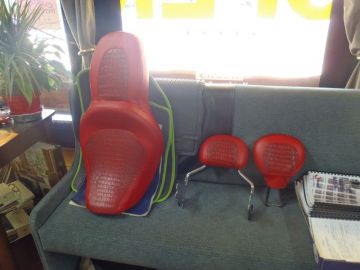 Red Gator Harley Seat